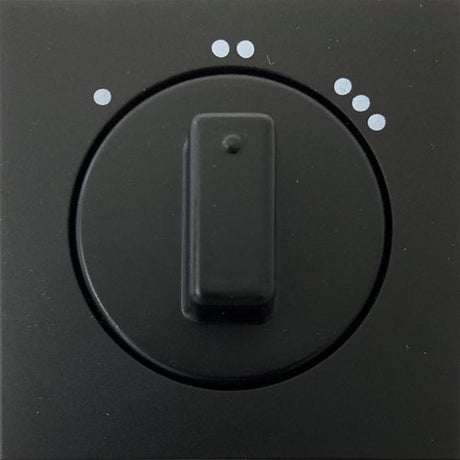 Kopp hk07 plaque de recouvrement noir mat pur + bouton interrupteur 3 positions - 4624580