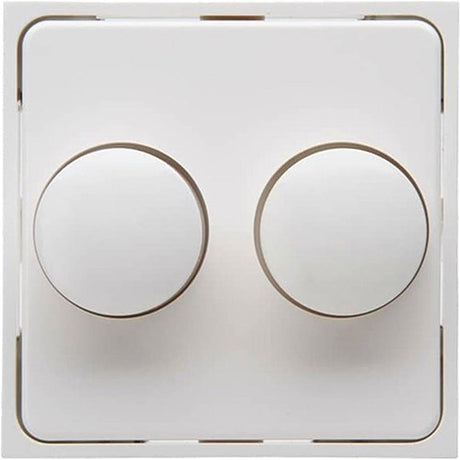 Kopp hk07 plaque de recouvrement blanche + bouton variateur duo - 4622035