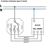 Kopp interrupteur encastrable 3 positions - 4620080