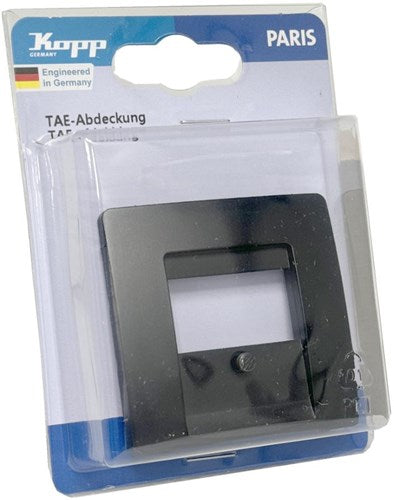 Kopp paris plaque de recouvrement noir mat USB - 4625270