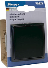 Plaque aveugle Kopp paris noir mat - 4625250