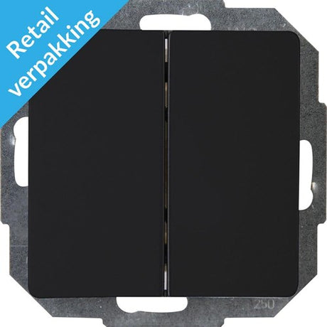 Kopp paris série noir mat interrupteur + bascule - 4625220