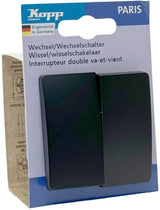 Inverseur + bascule Kopp paris noir mat - 4625202