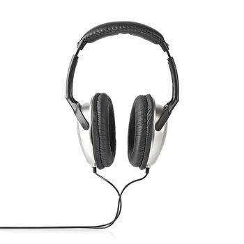 Nedis hpwd1201bk casque supra-auriculaire filaire 6,00 m argent noir