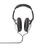 Nedis hpwd1201bk casque supra-auriculaire filaire 6,00 m argent noir