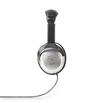 Nedis hpwd1201bk casque supra-auriculaire filaire 6,00 m argent noir