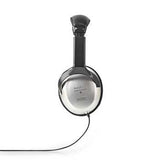 Nedis hpwd1201bk casque supra-auriculaire filaire 6,00 m argent noir