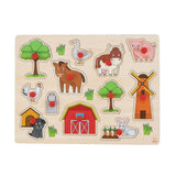 Engelhart puzzle de boutons en bois ferme 30x23cm