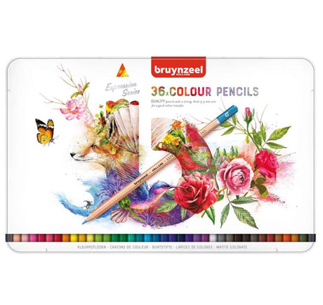 Crayons de couleur Bruynzeel 36pcs expression
