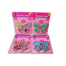 Van der Doelen set de beauté perles sur carte 4 assortis