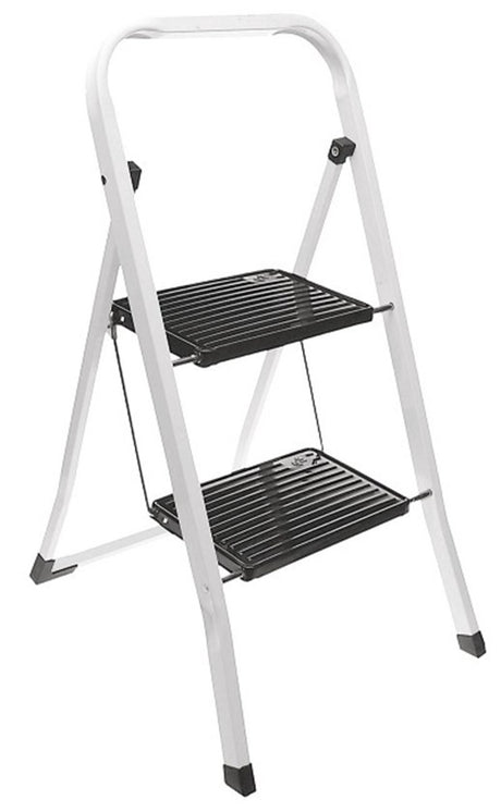 Excellent escalier de cuisine pour articles ménagers 2 marches avec support