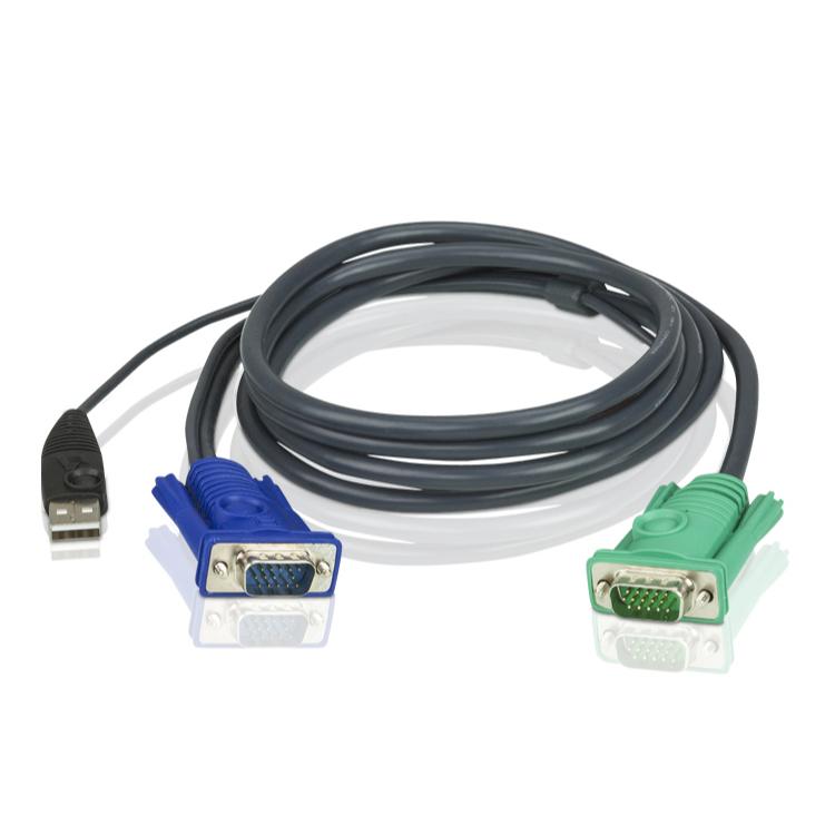 Câble KVM USB Aten 1,8 m avec SPHD 3 en 1 | 1 pièce - 2l-5202u 2l-5202u