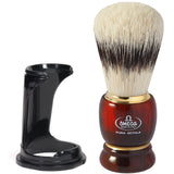 Blaireau Omega en poils de porc avec manche en résine effet poils de blaireau + standard 11cm