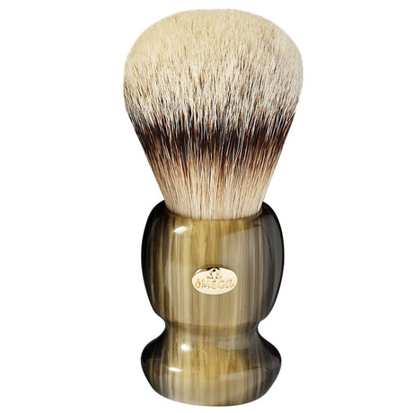 Blaireau Omega 100% résine super blaireau manche vert 12cm