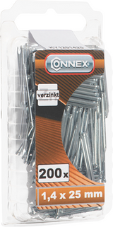 Clou pour plinthe Connex 1,4x25 200 pcs vz - ky1201425