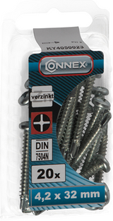 Boulon à vis autoperceuse Connex 4,2x32 20pcs vz - ky4050023