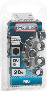 Contre-écrou Connex avec anneau en nylon m6 20pcs vz - ky4260006