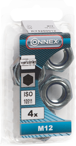 Écrou borg Connex avec bague en nylon M12 4 pièces vz - ky4260012