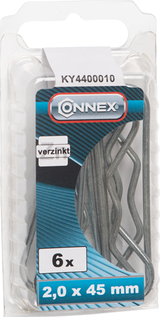 Clips de retenue à ressort Connex 2x50mm 6pcs vz - ky4400010
