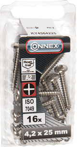 Boîte à vis à tôle Connex 4,2x25 16pcs a2 - ky4564225