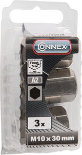 Écrou de connexion Connex (6k) m10x30 3pcs a2 - ky4700034