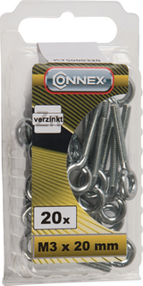 Boulon à œil Connex m3x20 20 pcs vz - ky5000320