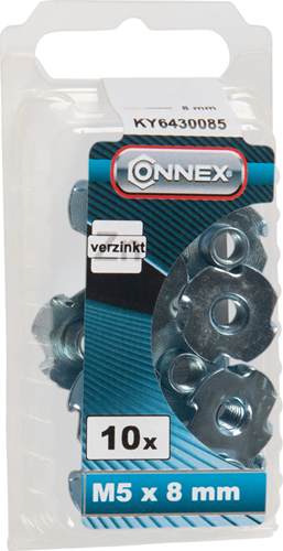 Écrou à percussion Connex avec crochets m5x8 10 pcs vz - ky6430085
