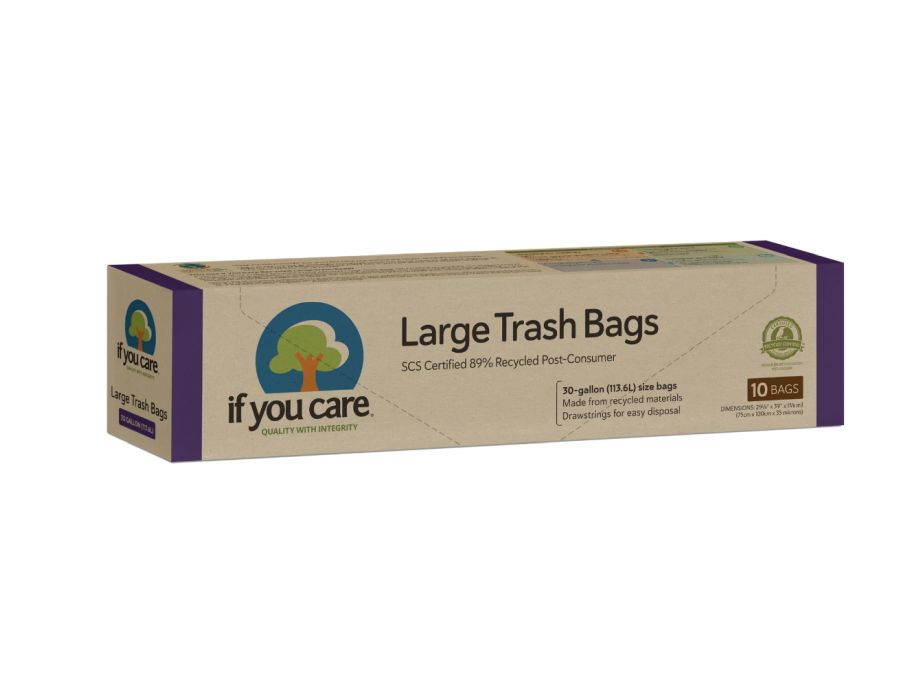 If you care sacs poubelle xl - 113l - recyclés avec cordon