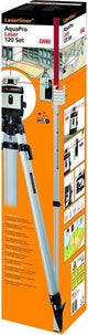 Laserliner aquapro 120 ensemble | laser rotatif + trépied, récepteur et règle de mesure - 046.04.00a