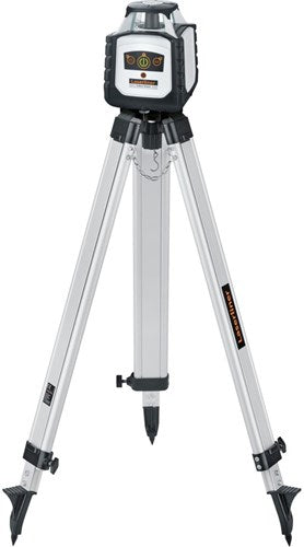 Laserliner cubus g 210 s | ensemble | laser rotatif vert | pied d'éclairage 150 cm | barre de nivellement télescopique 4 m et récepteur laser - 052.305a
