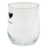 Verre à boire Clayre eef coeur ø8x9cm 300ml