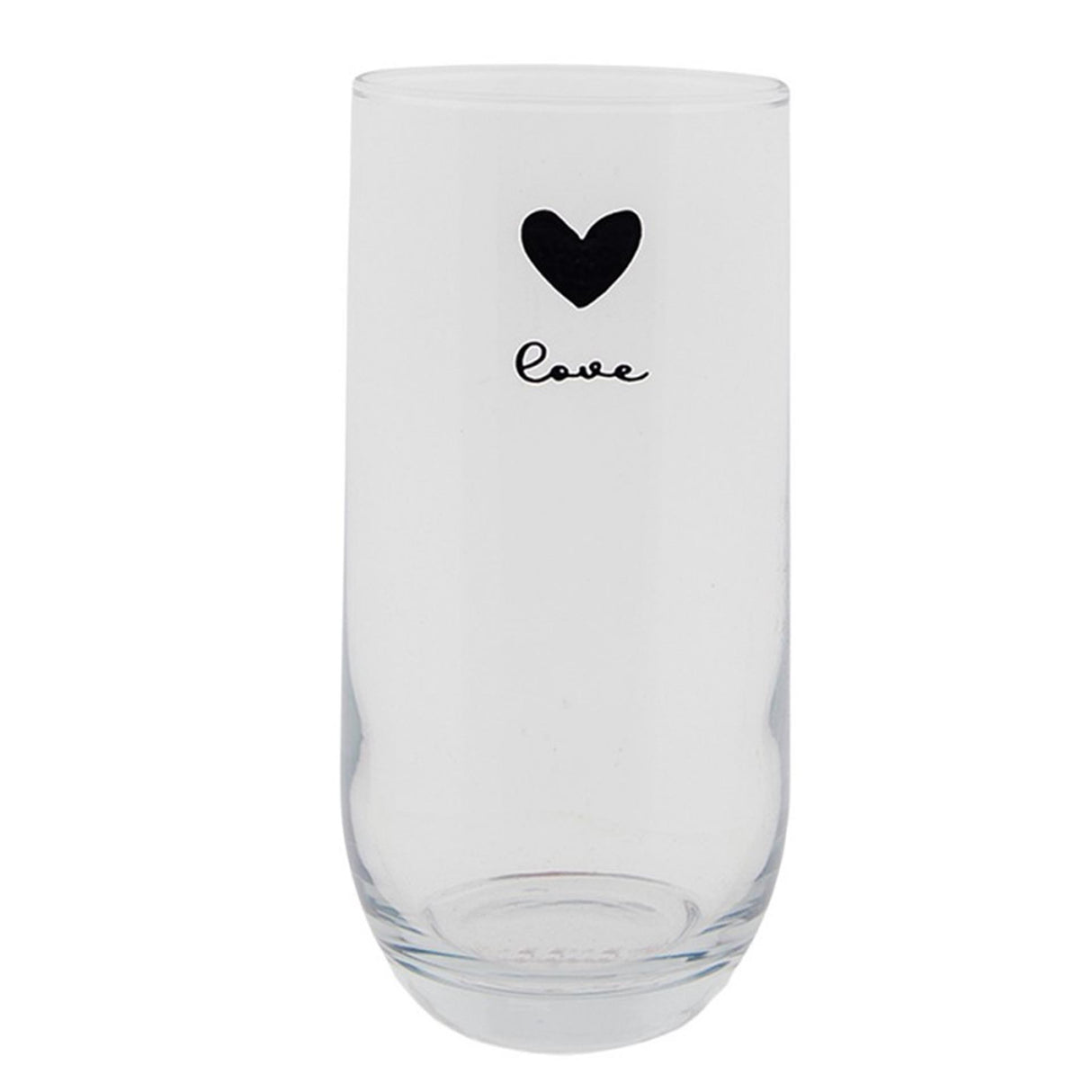 Clayre eef long drink verre coeur 280ml