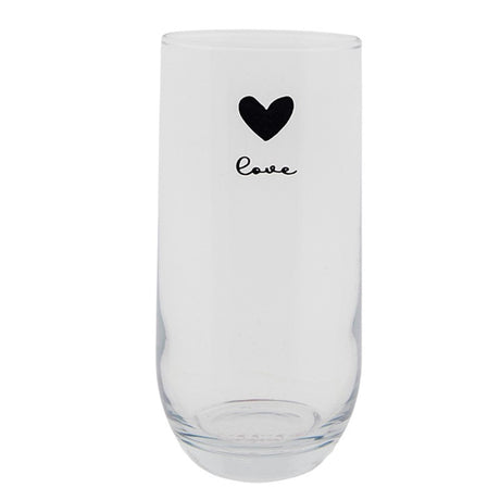 Clayre eef long drink verre coeur 280ml