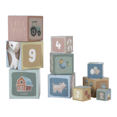 Tour d'empilage en carton Little Dutch Tiamo Little Farm