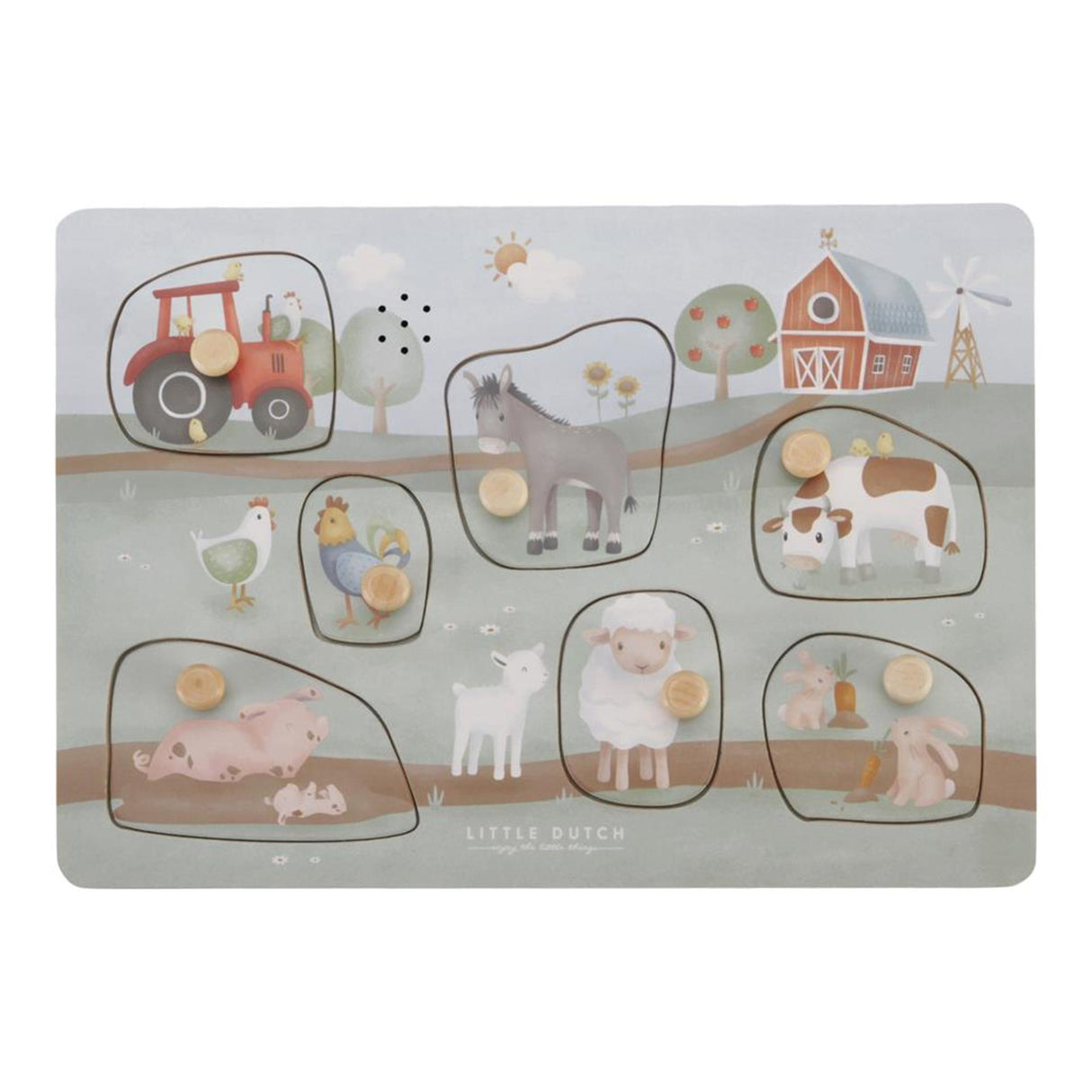 Puzzle sonore Little Dutch Tiamo Little Farm FSC