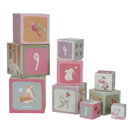 Blocs à empiler Little Dutch - jardin de fées fsc