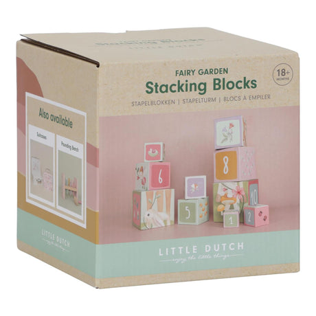 Blocs à empiler Little Dutch - jardin de fées fsc