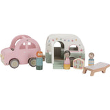 Petite voiture jouet hollandaise avec caravane