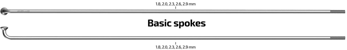 Spoky 298-14 Sapim Leader Ø2,00 MM FG 2.3 - Edelstol (100 Stécker)