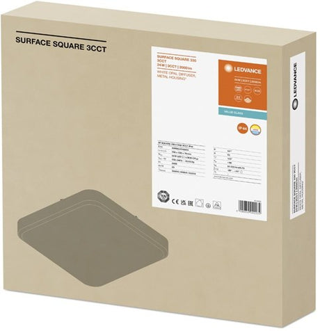 Plafonnier led Ledvance 330mm carré 24w cct ip44 - 5017827