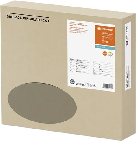 Plafonnier led Ledvance 350mm 18w cct ip44 + capteur - 5017826