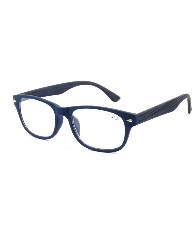 Lunettes de lecture Spectrum bleu noir assorties carrées