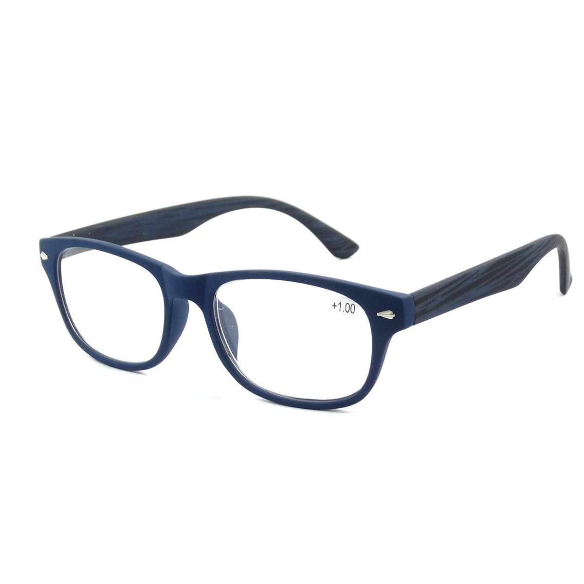 Lunettes de lecture Spectrum bleu noir assorties carrées