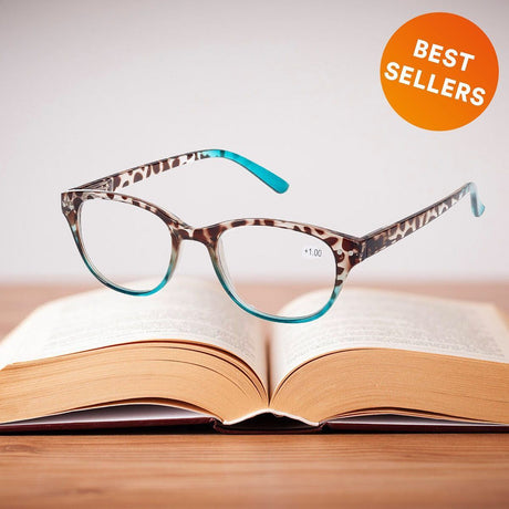 Lunettes de lecture Spectrum papillon vert panthère 3.50