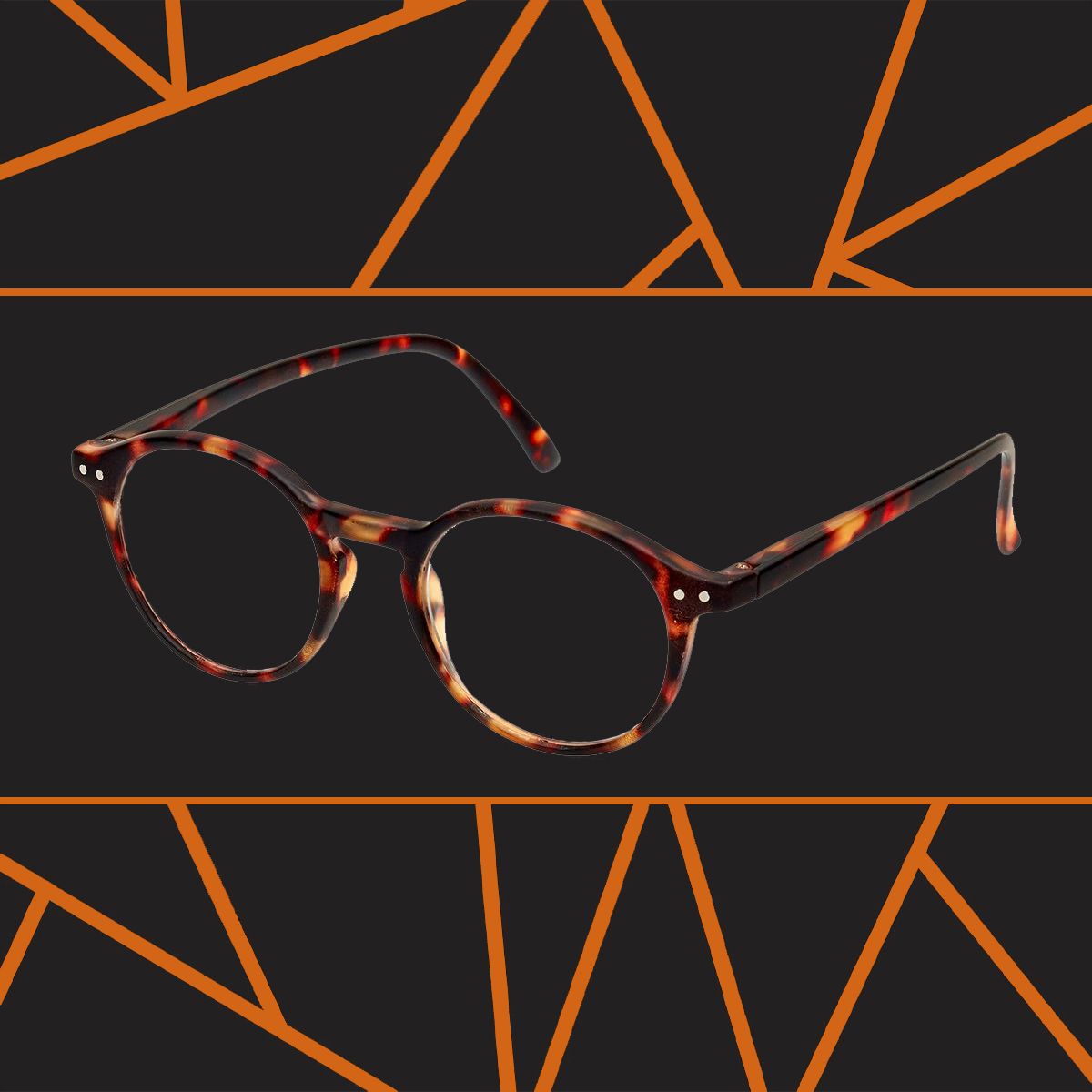 Lunettes de lecture Spectrum Havana modernes rondes assorties