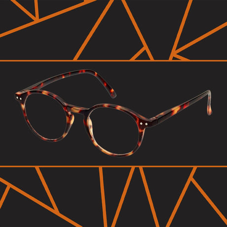 Lunettes de lecture Spectrum Havana modernes rondes assorties