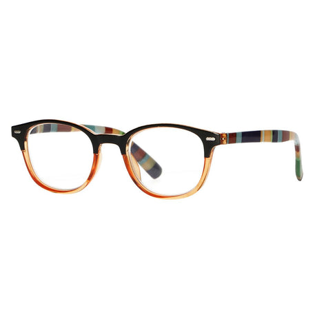 Lunettes de lecture Spectrum transparentes de couleur orange 2,00