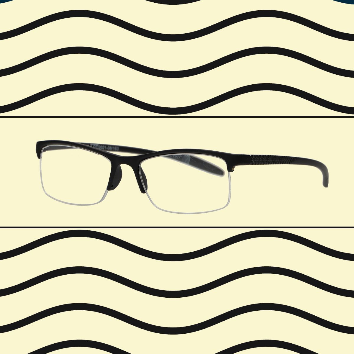 Lunettes de lecture Spectrum noires rectangulaires demi-cerclées 1,00