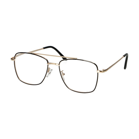 Spectre lunettes de lecture vintage pilote métal or noir 1.00