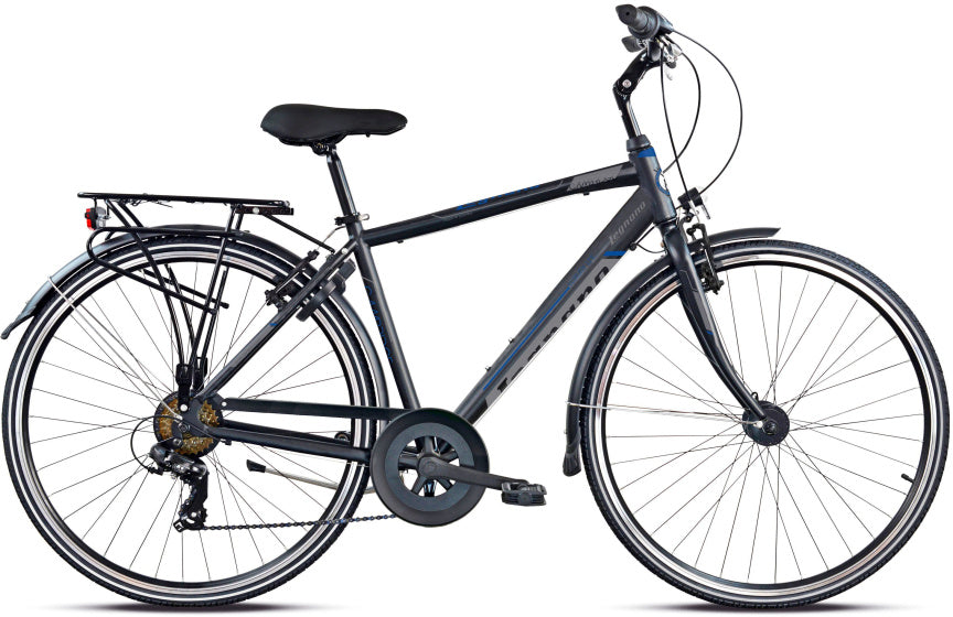 Legnano Cambridge 28 tommer 58 cm menn 7V V-bremser Mat grå svart